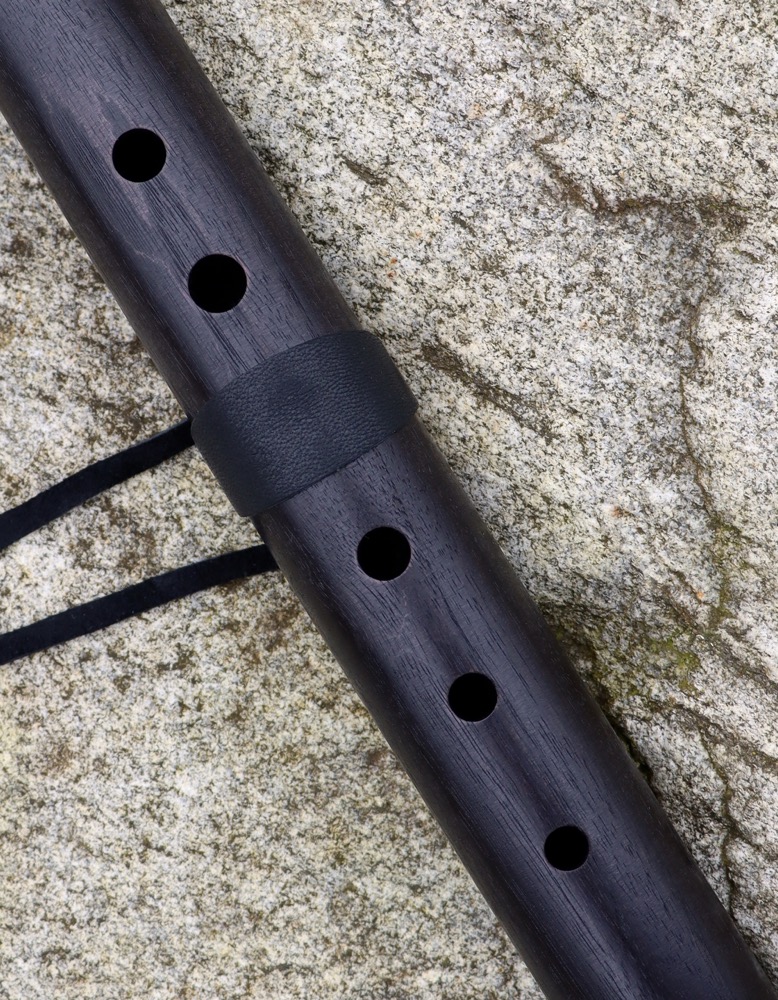 native american flute e moll ebonized Wallnuss Türkiskugel